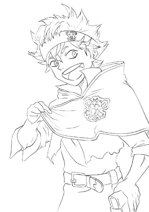 Gratis Black Clover utskriftbar fargelegging