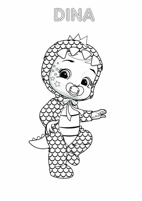 Gratis Cry Babies utskriftbar fargelegging