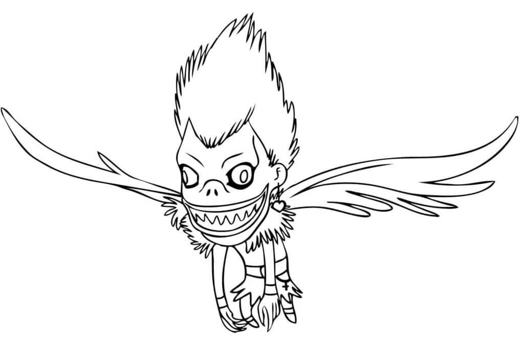 Gratis Death Note utskriftbar fargelegging