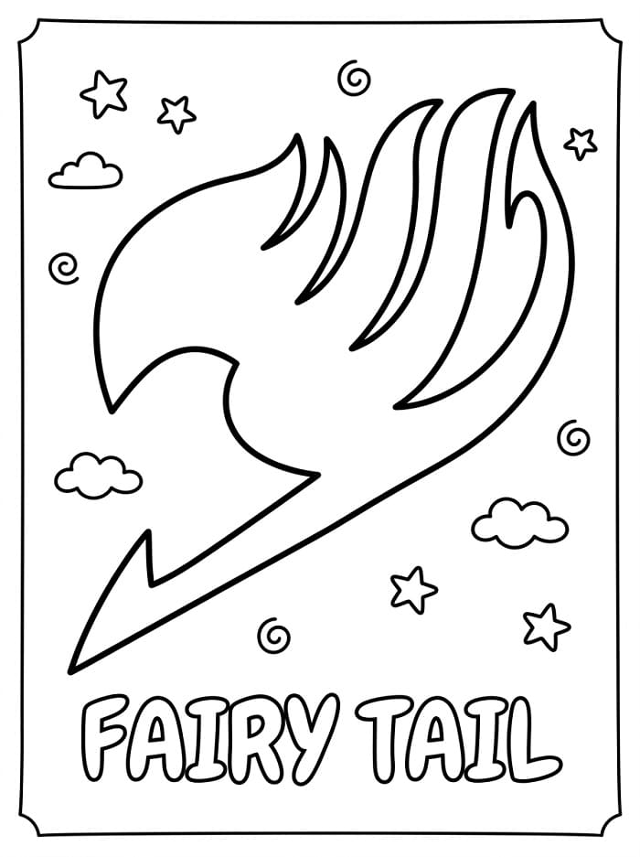 Gratis Fairy Tail å skrive ut fargelegging