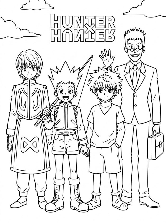 Gratis Hunter x Hunter fargelegging