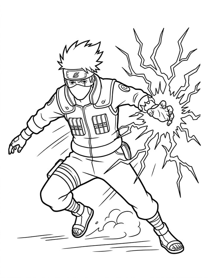 Gratis Kakashi bilde fargelegging