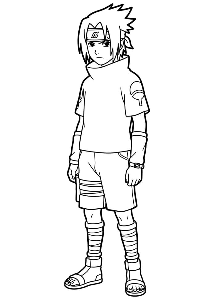 Gratis Sasuke å skrive ut fargelegging