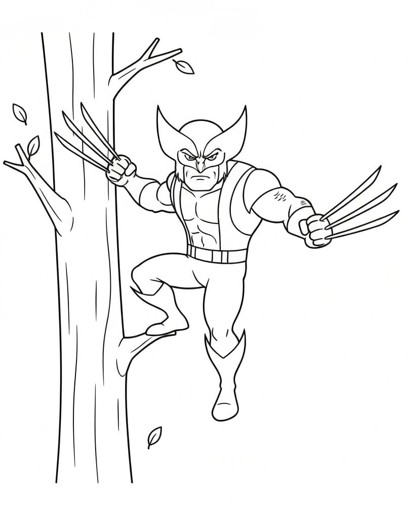 Gratis Wolverine fargelegging
