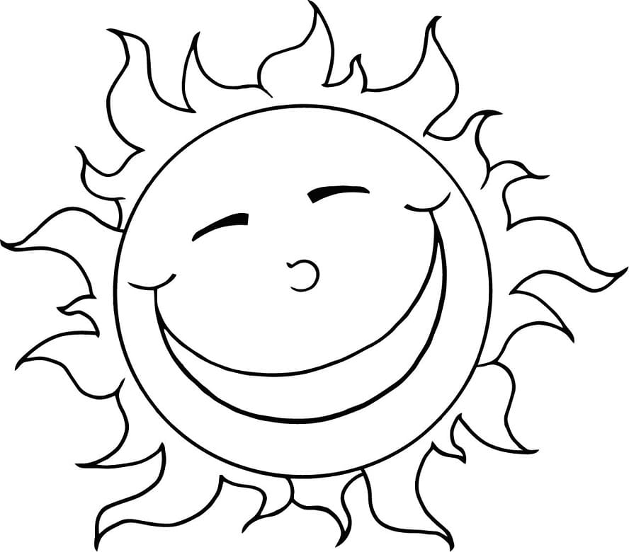 Gratis sol bilde fargelegging