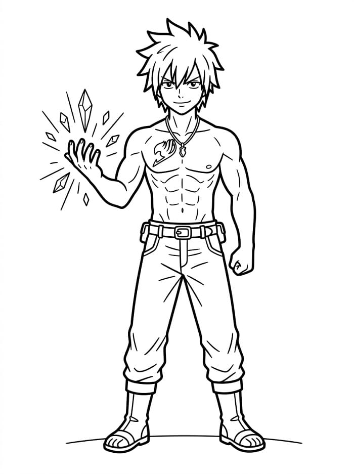 Gratis utskriftbar Fairy Tail fargelegging