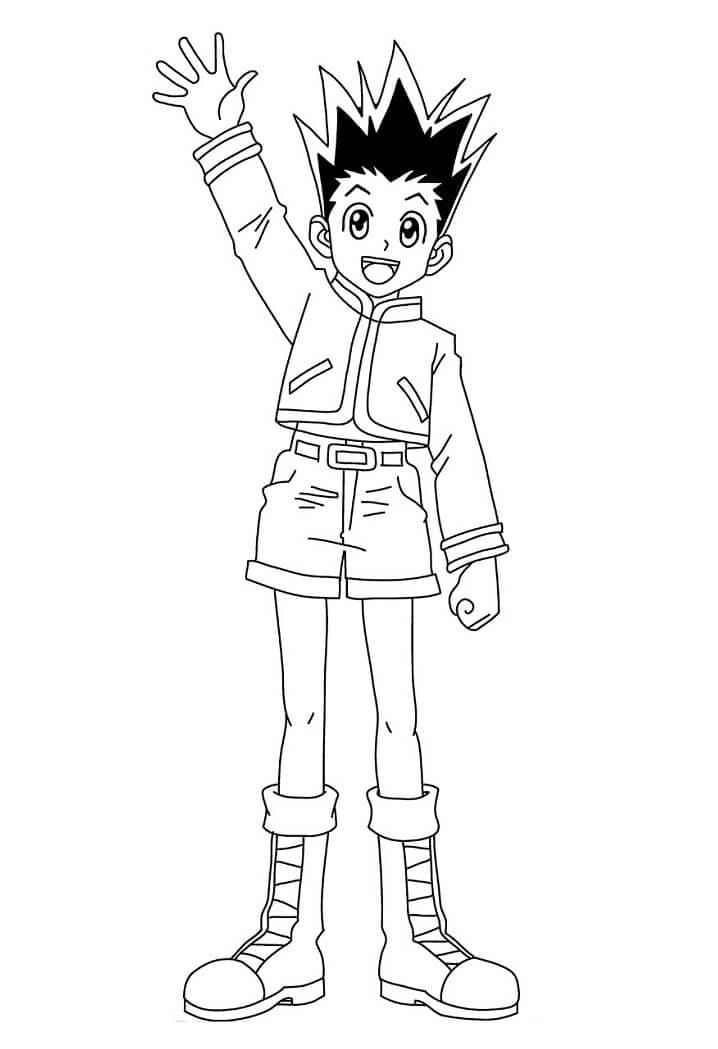 Hunter x Hunter for 5-åringer fargelegging
