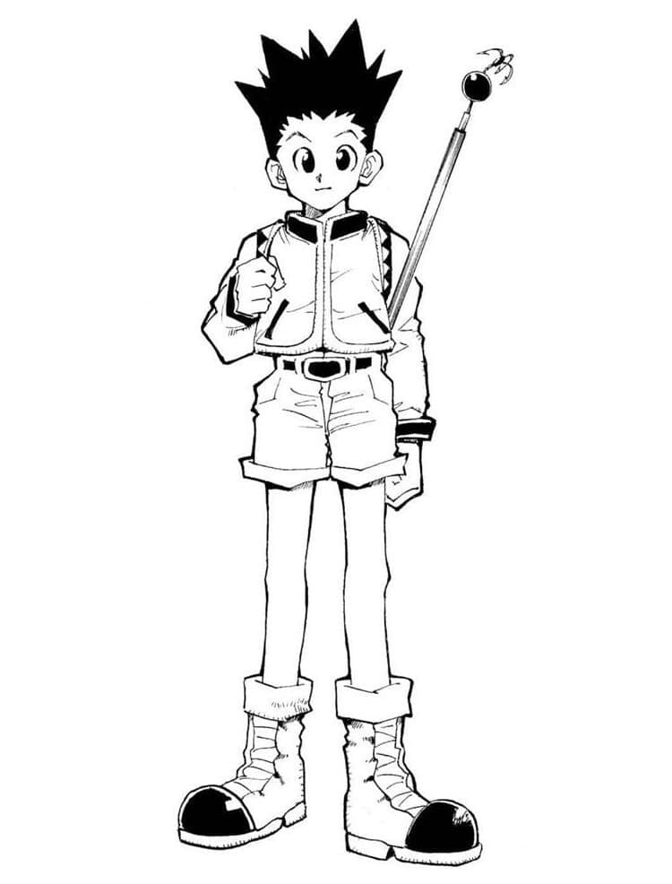 Hunter x Hunter for 6-åringer fargelegging