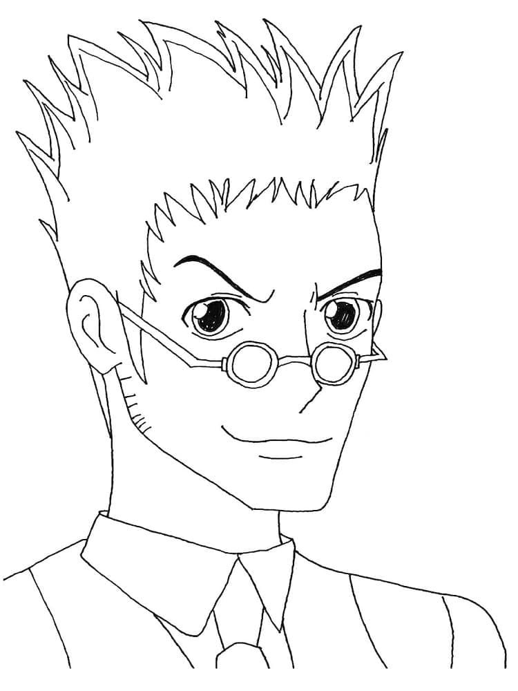 Hunter x Hunter utskriftbar for barn fargelegging
