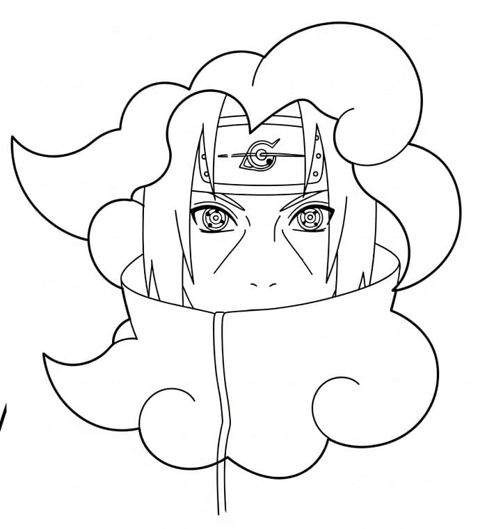Itachi å skrive ut fargelegging
