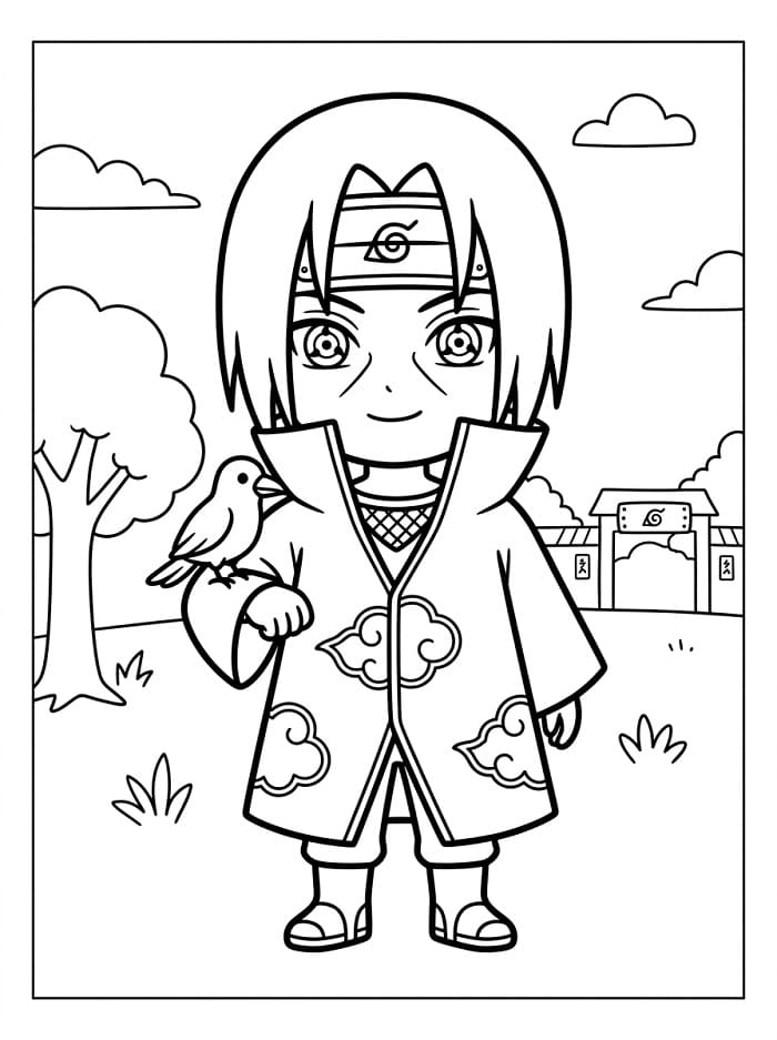 Itachi bilde fargelegging