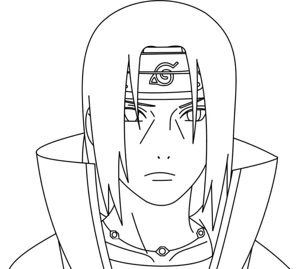 Itachi fra Anime Naruto fargelegging