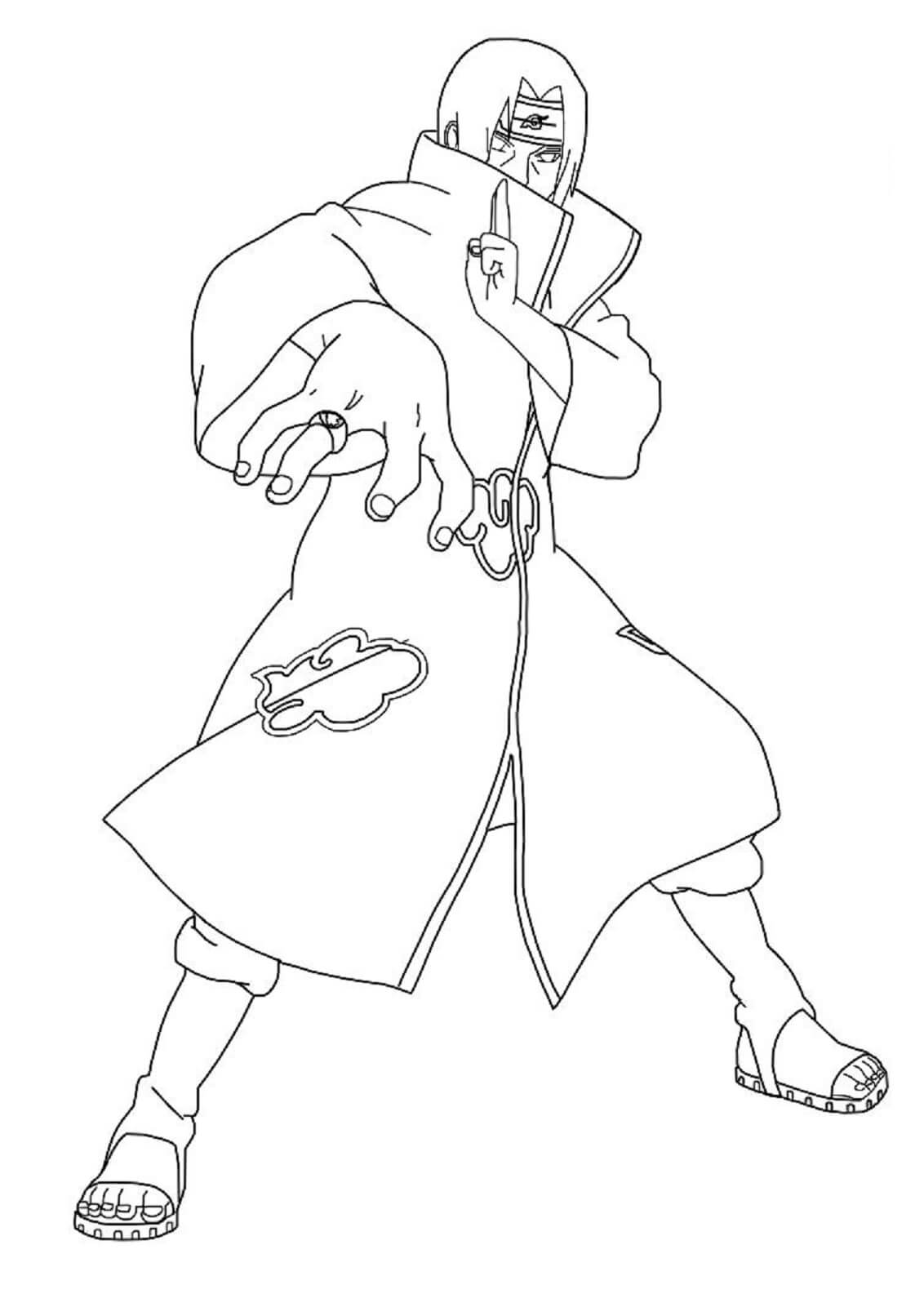 Itachi fra Naruto fargelegging