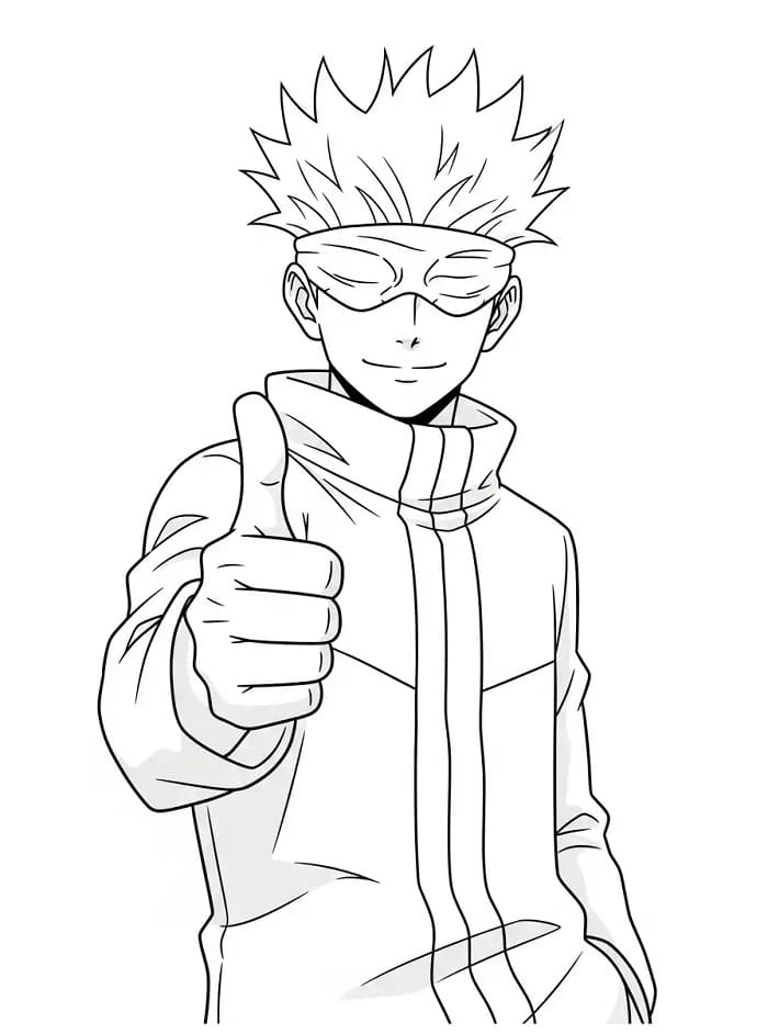 Jujutsu Kaisen sin Satoru Gojo fargelegging