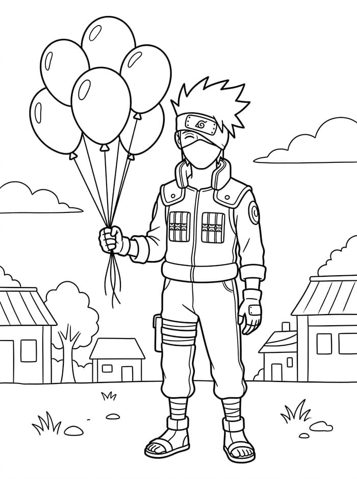 Kakashi bilde fargelegging