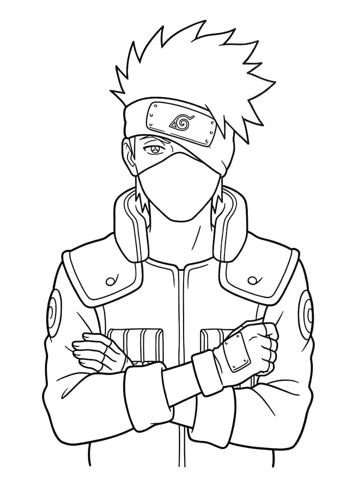Kakashi for 1-åringer fargelegging