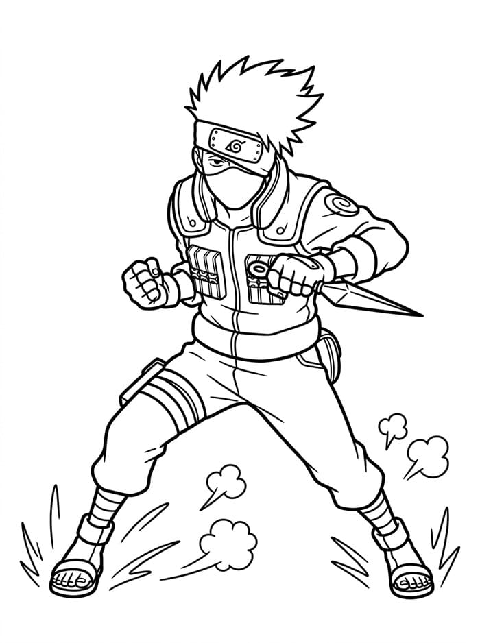 Kakashi gratis for barn fargelegging