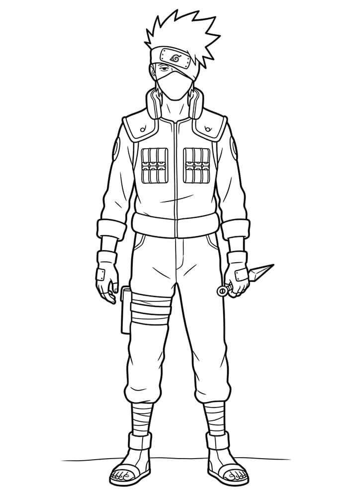 Kakashi i Naruto fargelegging
