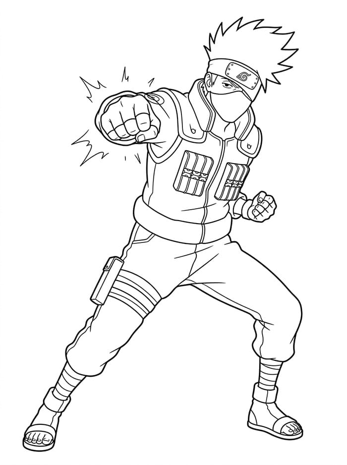 Kakashi slår fargelegging