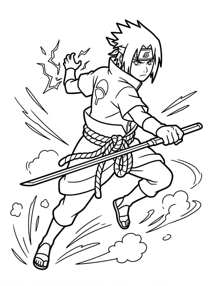 Kraftfull Sasuke fargelegging