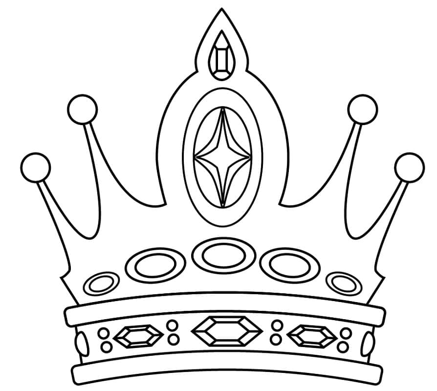 Krone for 2-åringer fargelegging