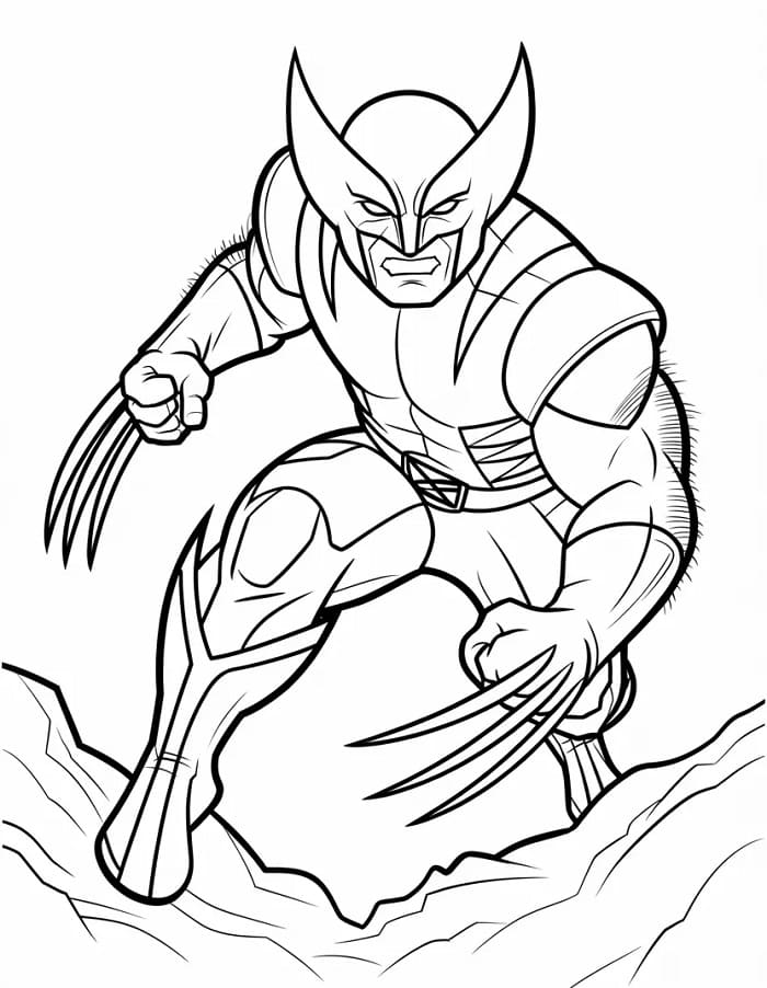 Kul Wolverine fargelegging