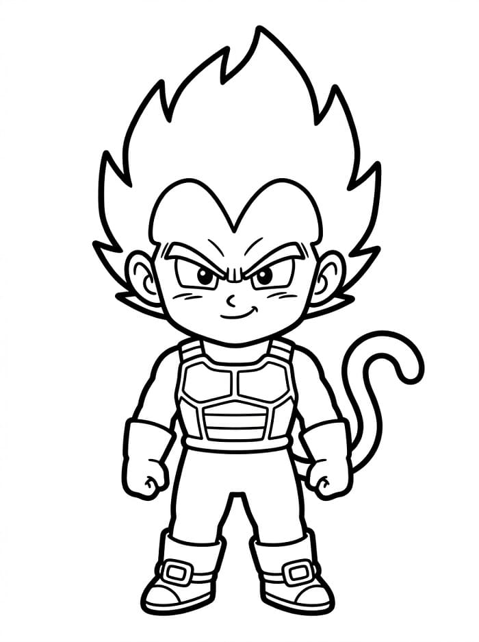 Lett Vegeta fargelegging