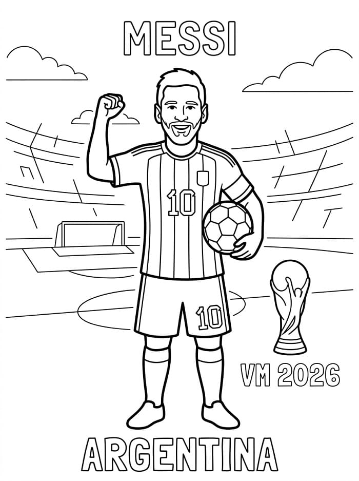 Messi Fotball-VM 2026 fargelegging