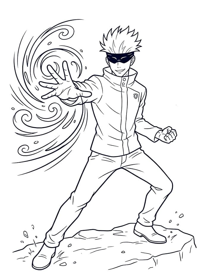 Perfekt Satoru Gojo fargelegging