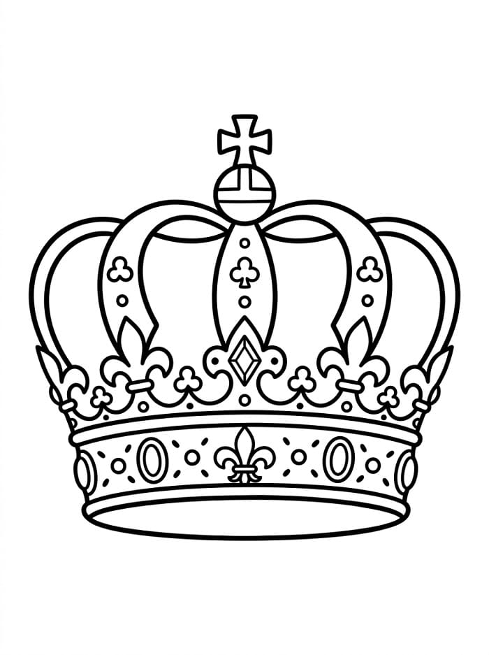 Prinsessekrone fargelegging