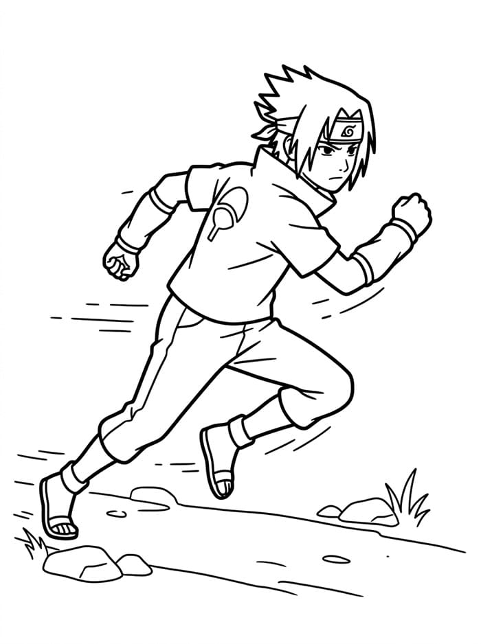 Sasuke gratis fargelegging