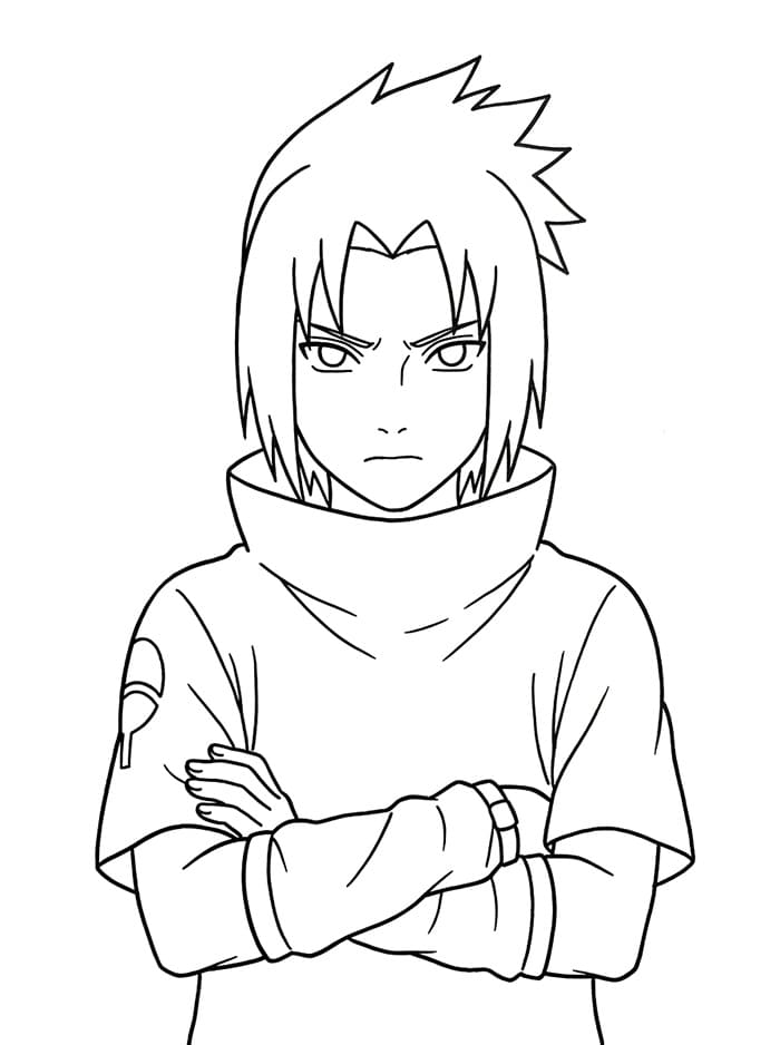 Sasuke i Naruto fargelegging