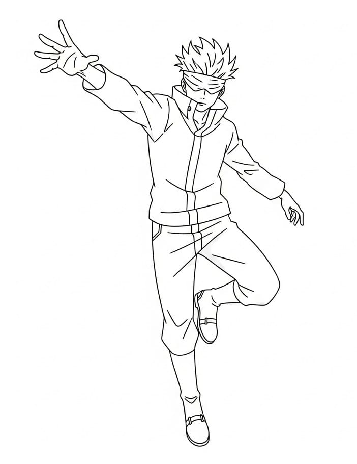 Satoru Gojo gratis fargelegging