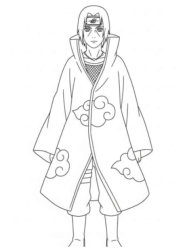 Skriv ut Itachi fargelegging