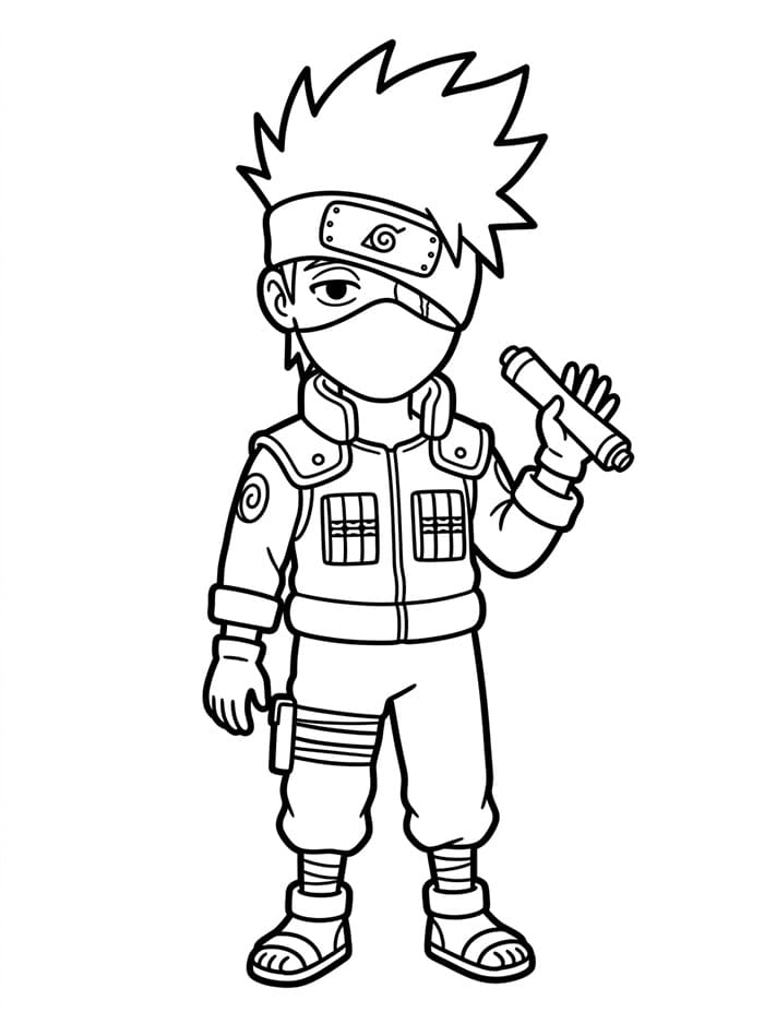 Skriv ut Kakashi fargelegging