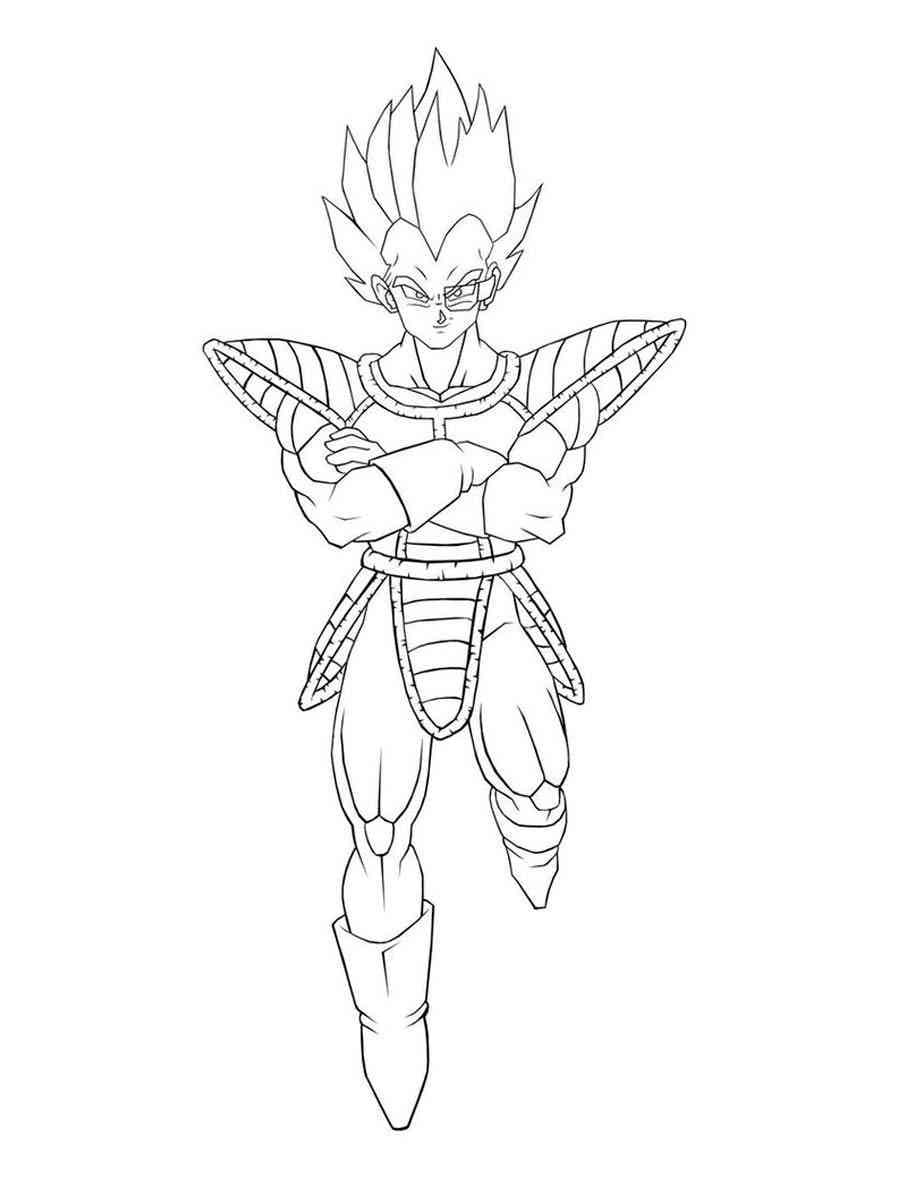 Skriv ut Vegeta fargelegging