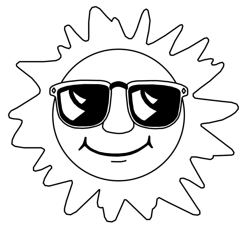 Sol bilde fargelegging