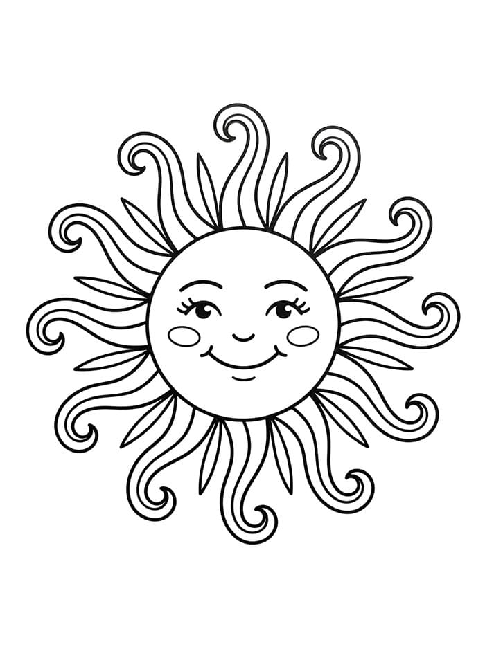 Sol uten kostnad fargelegging