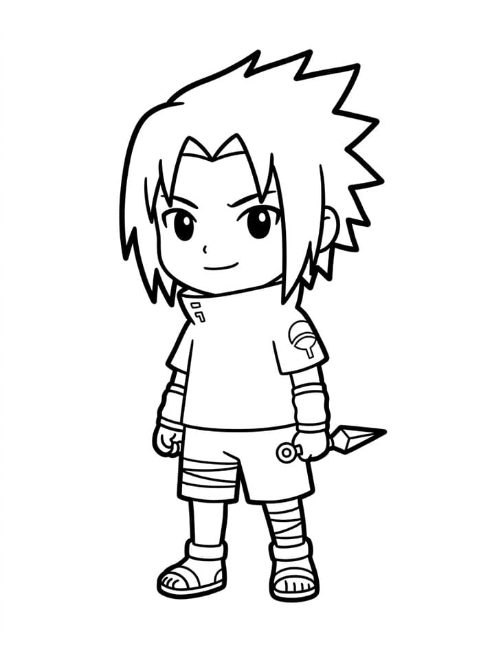 Søt Sasuke fargelegging