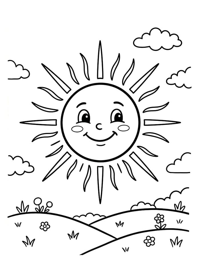 Søt sol fargelegging