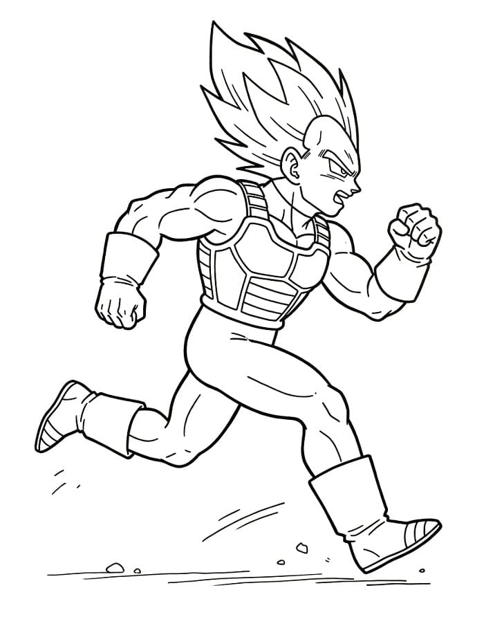Super Saiyan Vegeta fargelegging