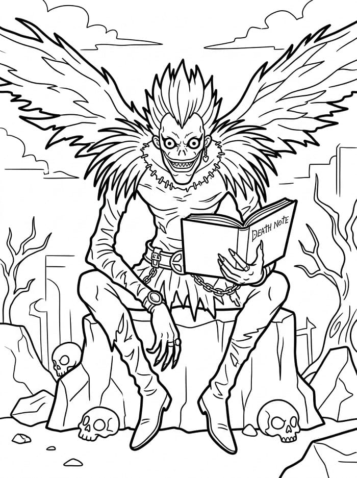 Utrolig Death Note fargelegging