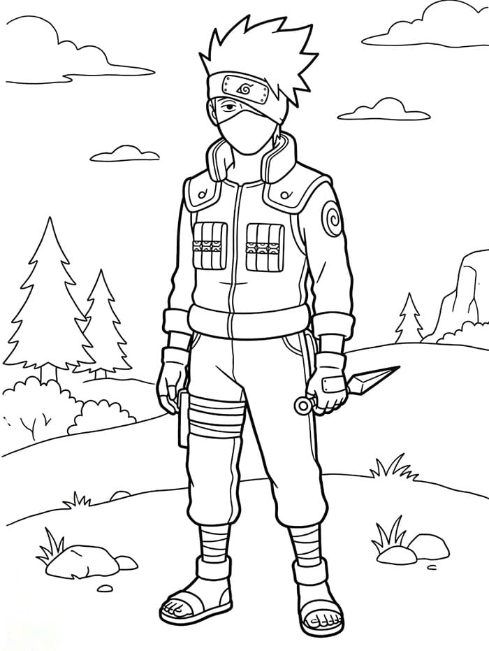 Utrolig Kakashi fargelegging