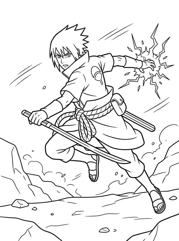 Utrolig Sasuke fargelegging