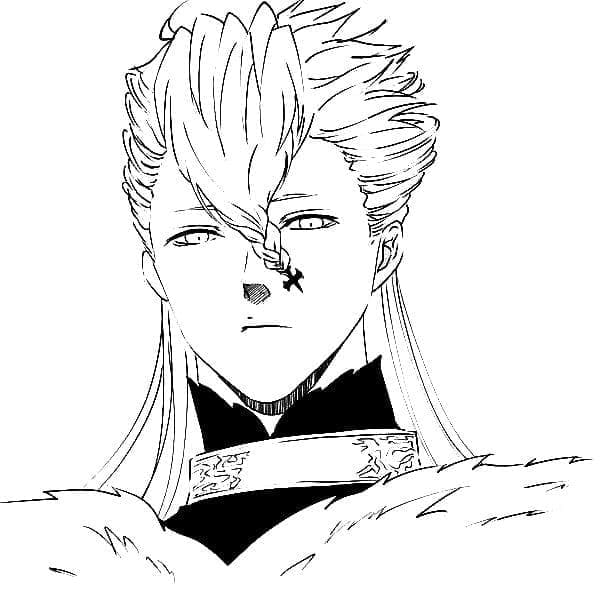 Utskriftbar Black Clover for barn fargelegging