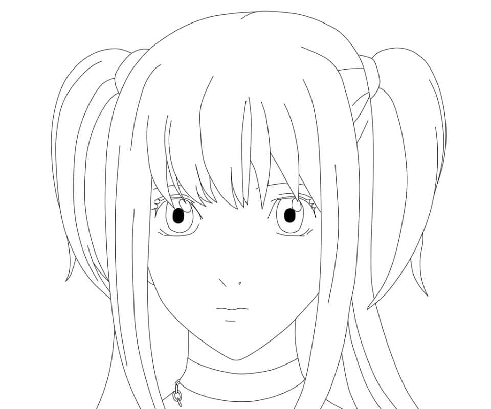 Utskriftbar Death Note for barn fargelegging