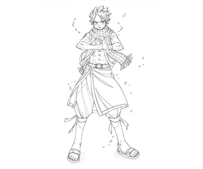 Utskriftbart bilde Fairy Tail fargelegging