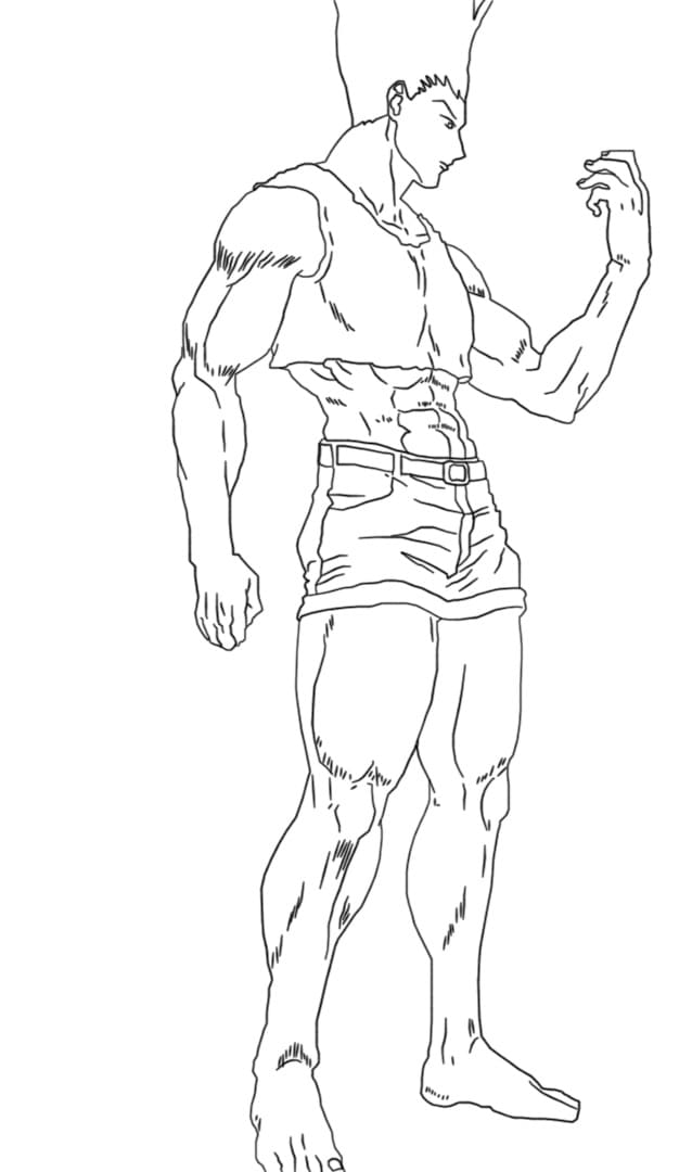 Utskriftbart bilde Hunter x Hunter fargelegging