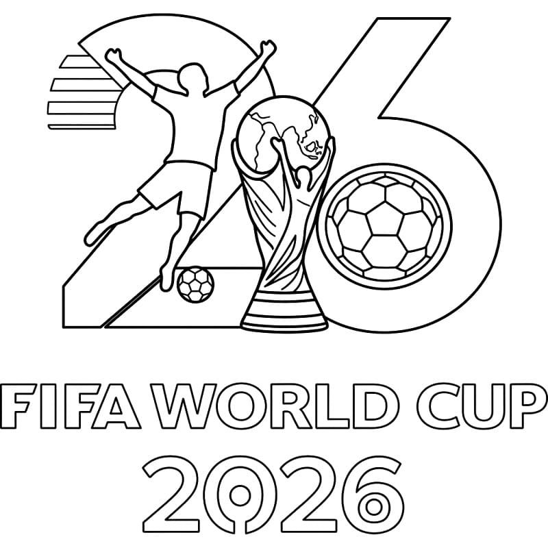 VM 2026 å skrive ut fargelegging