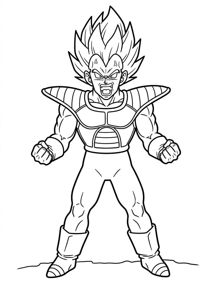 Vegeta Super Saiyan fargelegging